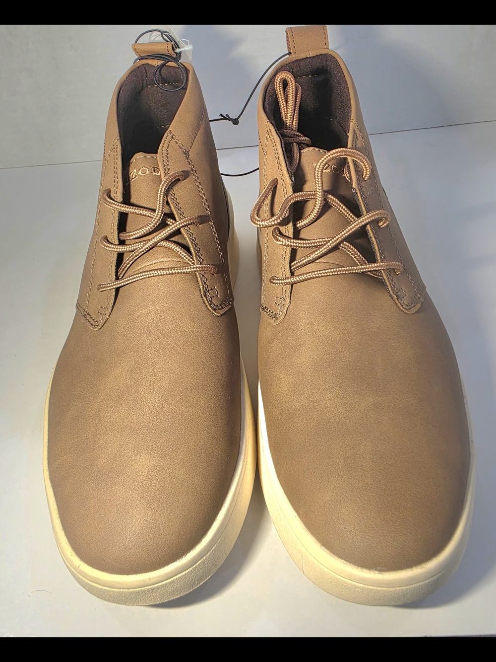 Izod Men's Chukka Boots in Tan with Cream Sole